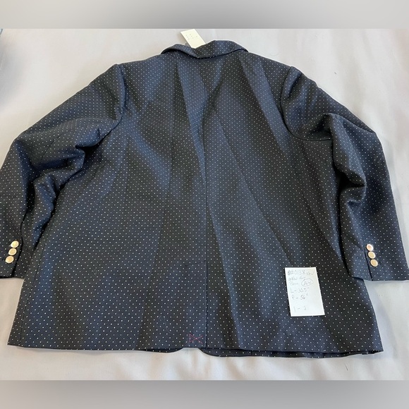 A New Day Dress Women’s Jacket size 26W black with Gold polka dots NWT - Picture 9 of 9
